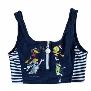 Vintage 1995 looney toons halter top